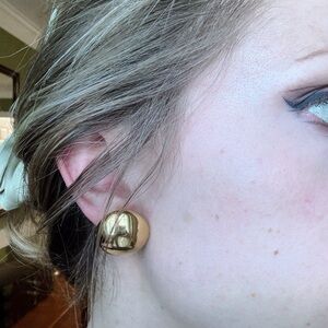 Vintage Monet Gold Clip-On Earrings